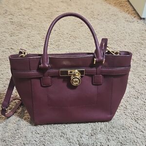 Michael Kors Deep Purple Satchel